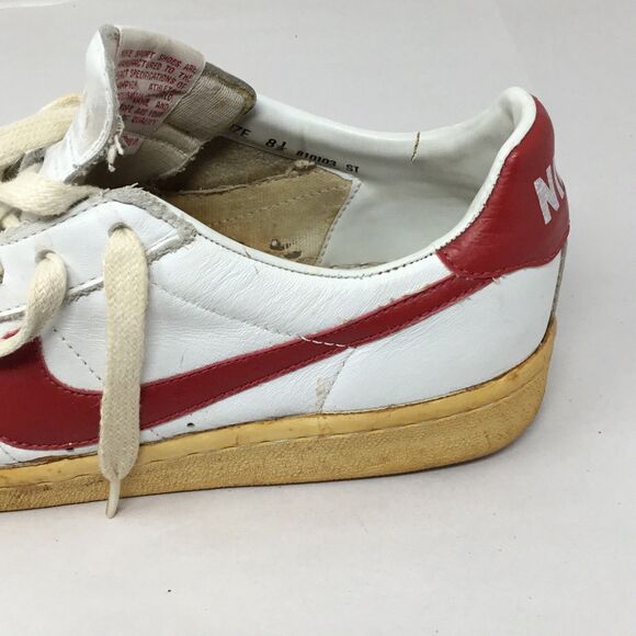 Vtg 1981 Nike Bruin Leather OG Gum Tan Sole Made In Korea ST Seonghwa Men\'s 8.5 main image 10